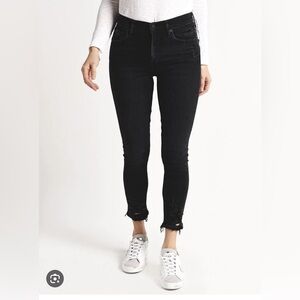 Agolde “Sophie” distressed ankle skinny jeans